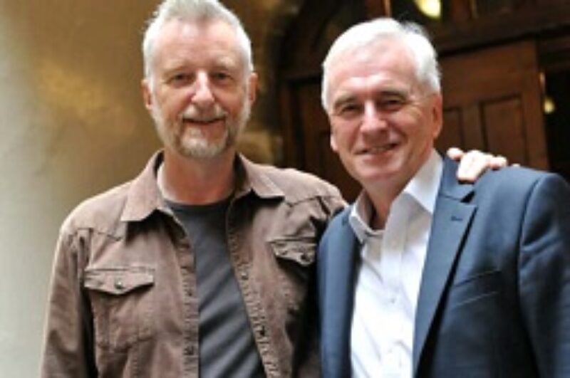 John McDonnell with Billy Bragg