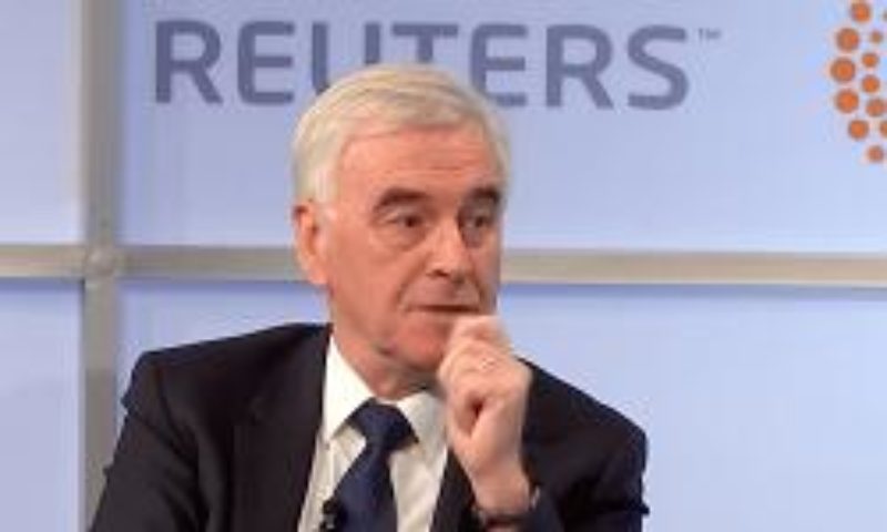John McDonnell was equivocal about whether remain would be an option in a second referendum. Photograph: Reuters